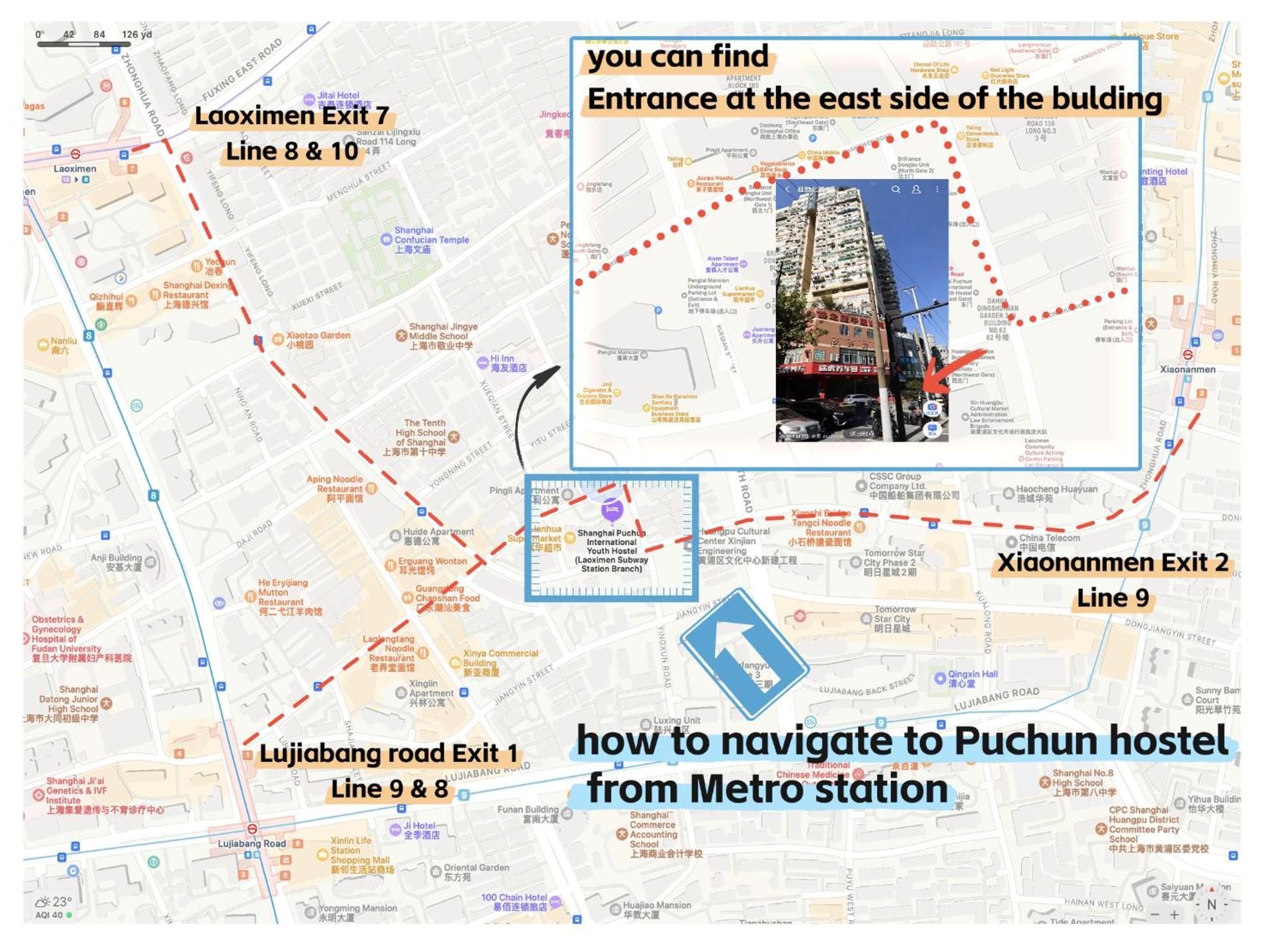 Pu Chun International Hostel -Yugarden & Old Town เซี่ยงไฮ้ ภายนอก รูปภาพ
